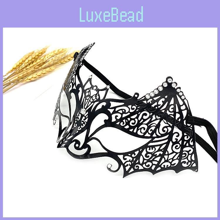 Halloween Costume Mask With Metallic Embellishments For Cosplay And Party Wear
