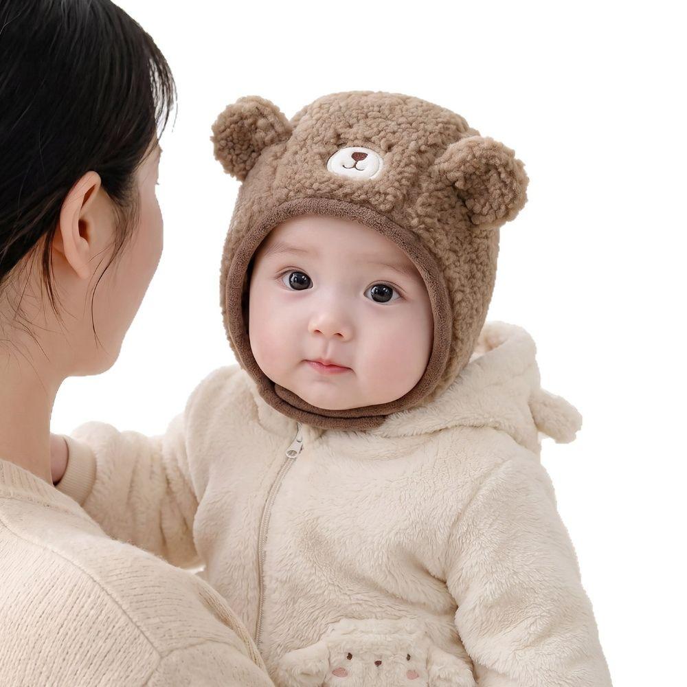 Thick Warm Toddler Winter Earflap Hat Ear Protection Thick Warm Baby Hat Outdoor Play