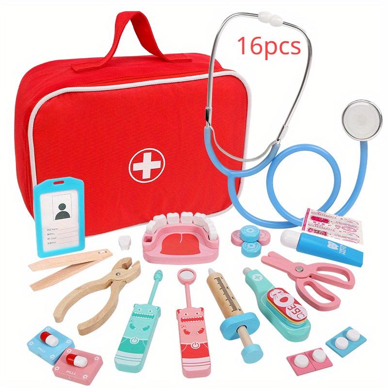 

Детский Деревянный Набор Игрушек для Ролевых Игр «Стоматолог», «Доктор», Игровой Набор «Медсестра», Сумка с Медицинскими Аксессуарами для Мальчика, Девочки, Ребенка