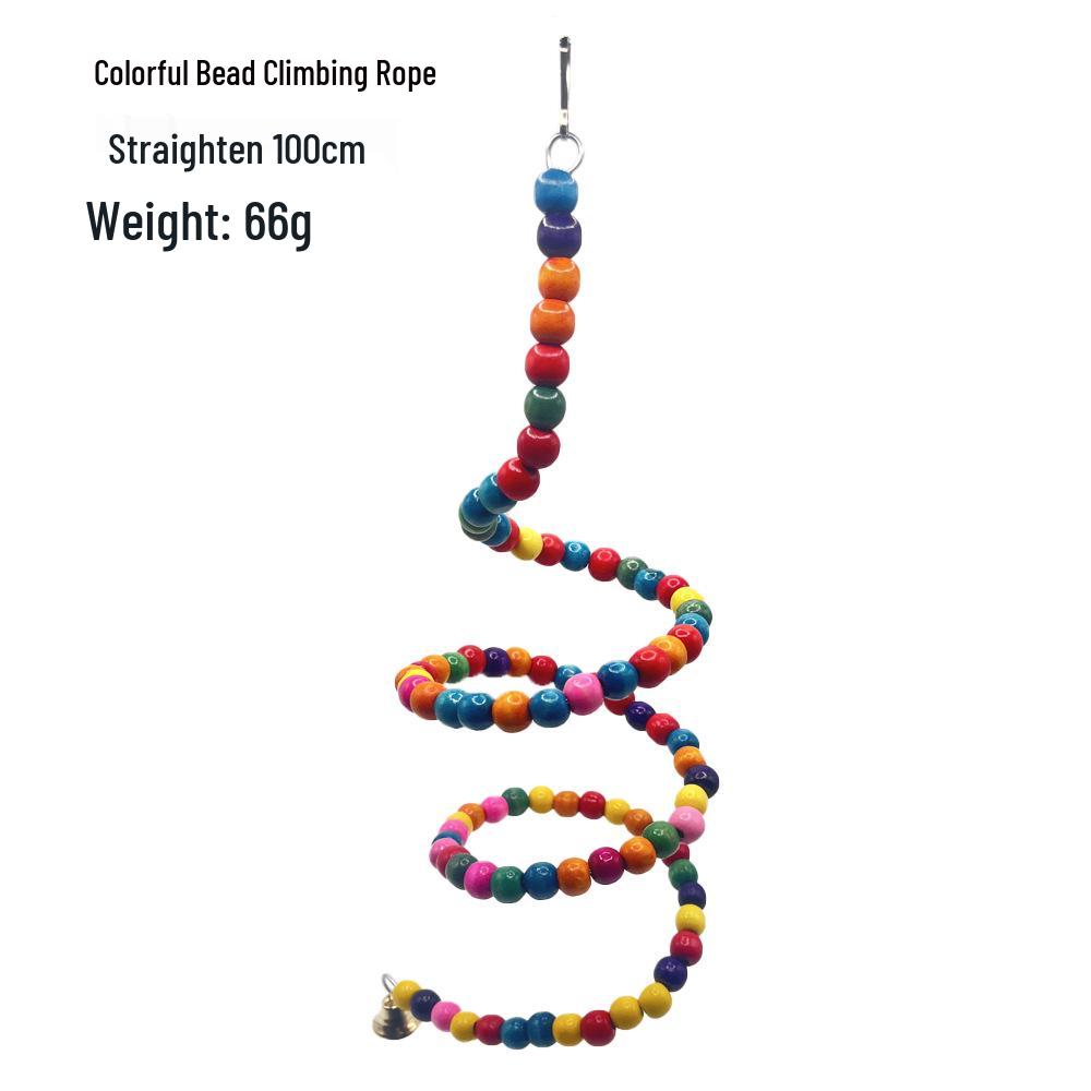 Colorful Bird Toys: Swing, Ladder, and Perch Set for Bird Cages