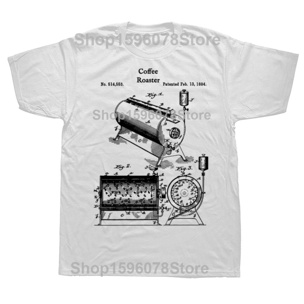 Funny Retro Coffee Roaster T Shirts Men Women Pure Cotton Humor Streetwear Tee Shirt Short Sleeve Unisex Bean Roasting Clothing