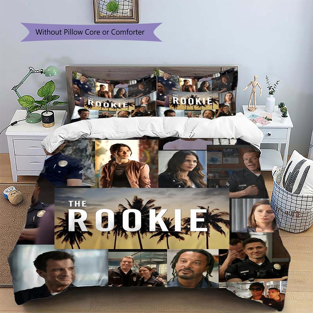 Biancheria da letto con motivo 'The Rookie' Decorazione per la casa Regalo di compleanno (1 * copripiumino + 2 * federa, senza nucleo)