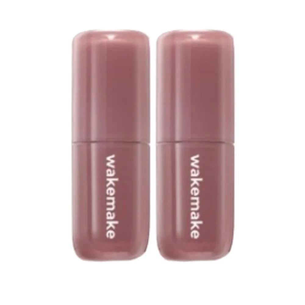 WAKEMAKE Waterful Glow Lip Tint 09 Nougat Tea X2