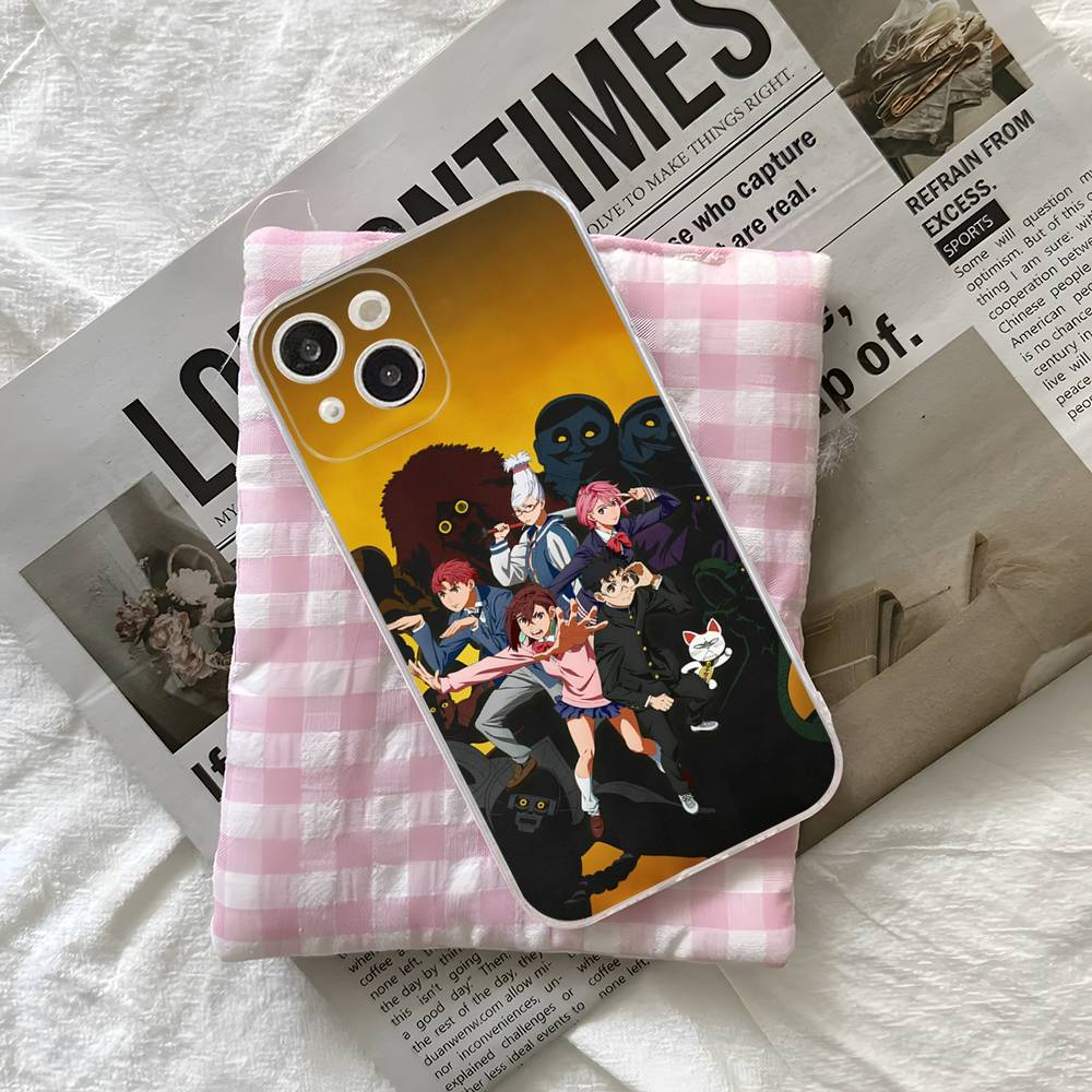 D-Dandadan Anime Transparent Soft Phone Case For iPhone 15 12 14 16 17 13 Plus 11 Pro Max 13 Pro