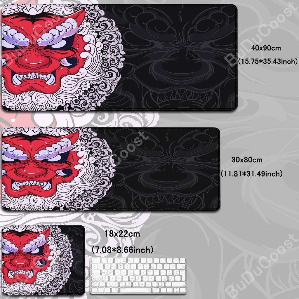 Anime Tiger Mouse Pad Large Size Laptop Computer Lock Edge Desk Mat Rubber Mousepad Gamer Carpet Gaming Accessories Keyboard Mat