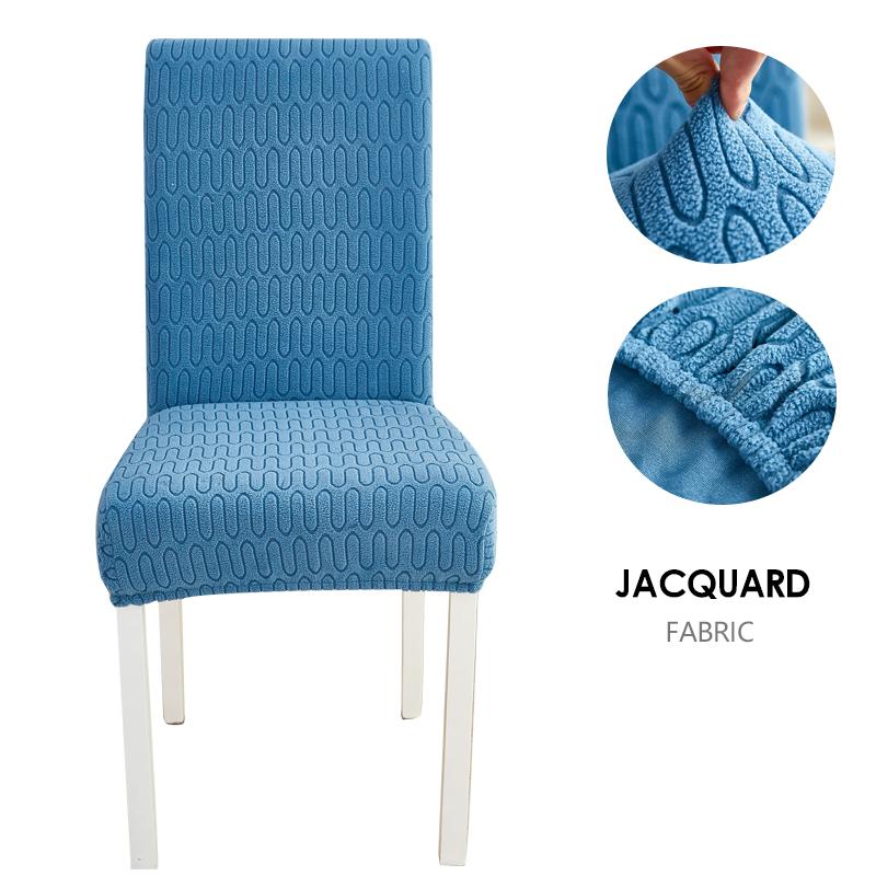 Dining Chair Cover Jacquard Parsons Chair Furniture Protector Stretch Chair Covers For Dining Room, Restaurant, Kitchen, Party