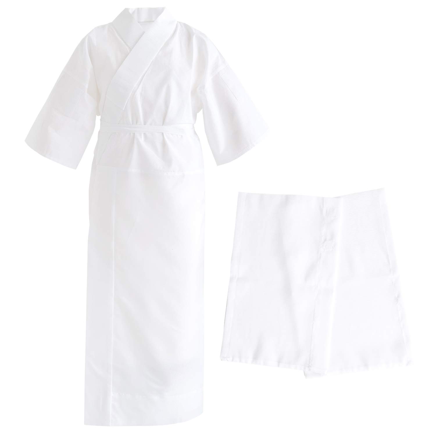 [KYOETSU] [Kyoetsu] Summer Nagajuban (undergarment for kimono) Washable, 2-piece set (Nagajuban, replacement sleeves), Plain, Silk Gauze Collar,