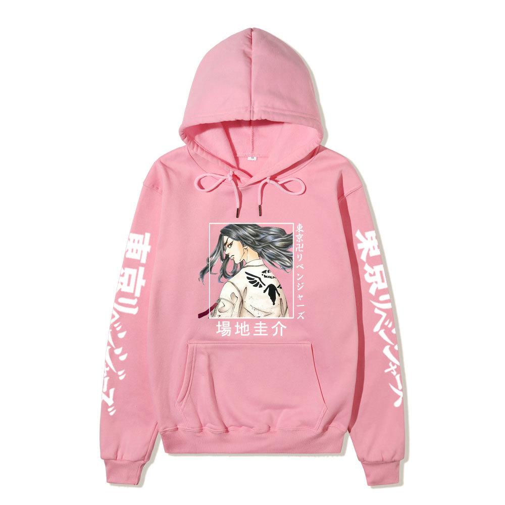 Tokyo Revengers Baji Keisuke Unisex Fleece Hoodie Autumn Winter Anime Character Print Long Sleeve Casual Pullover Sweatshirt