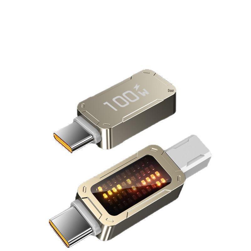 Mecha Luminous 100W Fast Charging Dual Type-C Data Cable for Apple & Huawei Devices