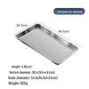 Xiao Huaxian 430 Stainless Steel Perforated Rectangular Steaming Tray