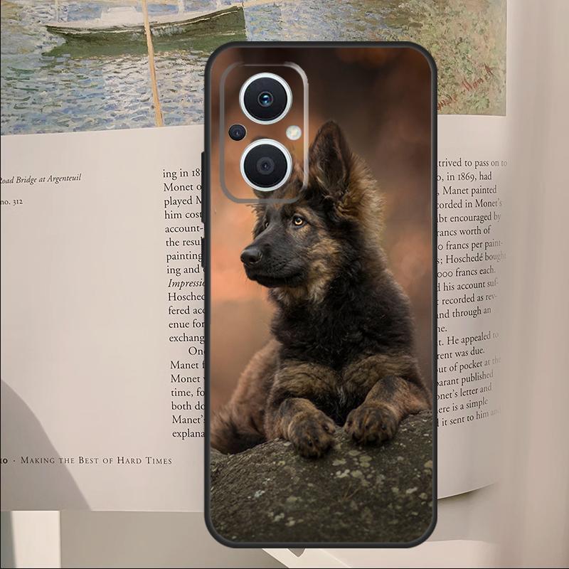 German Shepherd Dog Cover For OPPO Reno 11F 12F 13F 14F 14 10 11 13 Pro 7 8 Lite OPPO Find X8 X6 X5 X9 Pro Case
