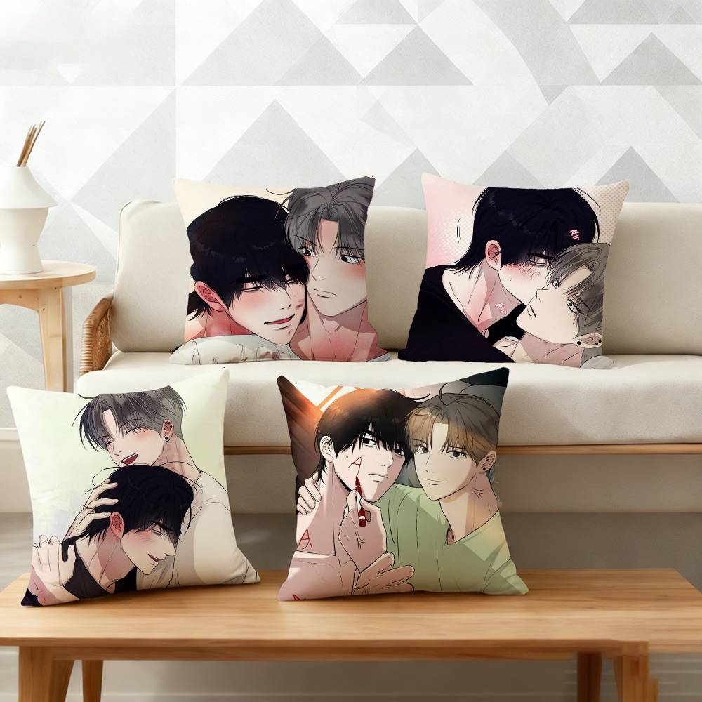 Unsleep Bl Anime Comic Pillow Case for Sofa Living Room Home office Decor Protective Cover
