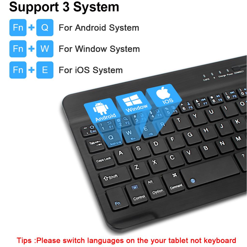 Xiaomi Wireless Keyboard Spanish French Azerty Russian With N And Mouse Mini Bluetooth Gamer For iPad Mac Tablet PC Phone Cell Laptop