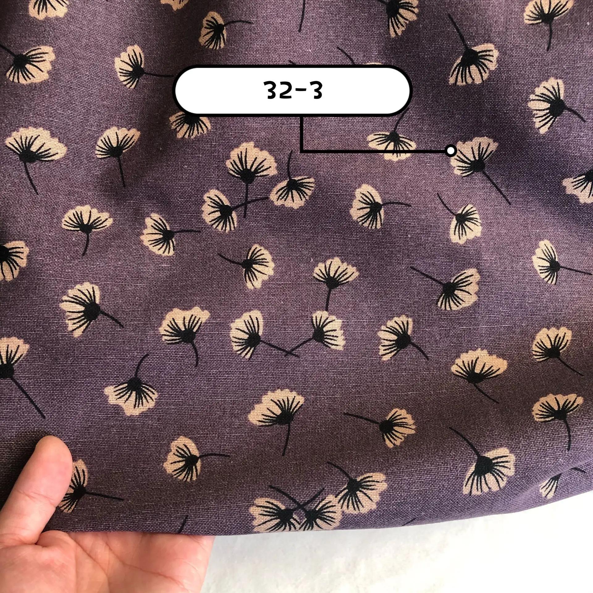 

100x140 см ретро пастораль хлопок/лен мелкий цветок цветочные ткани мягкие для весны ручная работа декор скатерть платье подушка ремесло 100x140cm