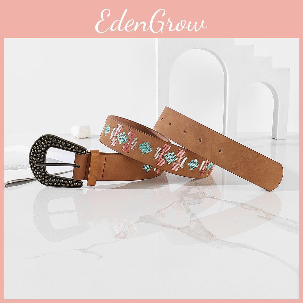 Stylish Ethnic Belt With Embroidered Line Decoration In Retro European Style
