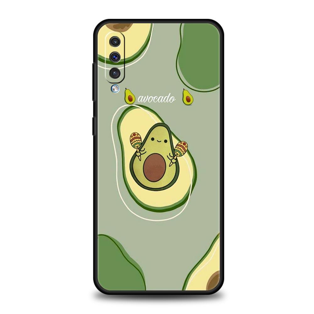 Cute Avocado Phone Case for Samsung Galaxy A56 A36 A26 A16 A34 A24 A42 A22 A20 A12 A40 A30 A10 5G Soft TPU Cover Shell Funda Bag
