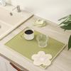 Silicone Water-draining and Heat-insulating Pad, Kitchen and Dining Table Anti-slip Cup and Bowl Pad, Wine Glass Water-filtering Pad