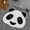 Alfombrilla de masaje con forma de panda de dibujos animados, almohadilla de suelo versátil, alfombrilla antideslizante para baño