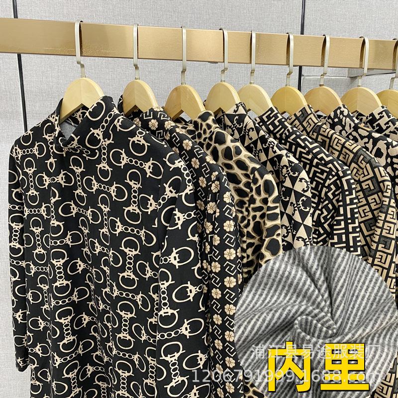 Autumn and winter middle-aged women's cotton sweater skin-friendly cotton grinding plush thermal underwear stall drive DNU ten yuan autumn clothes