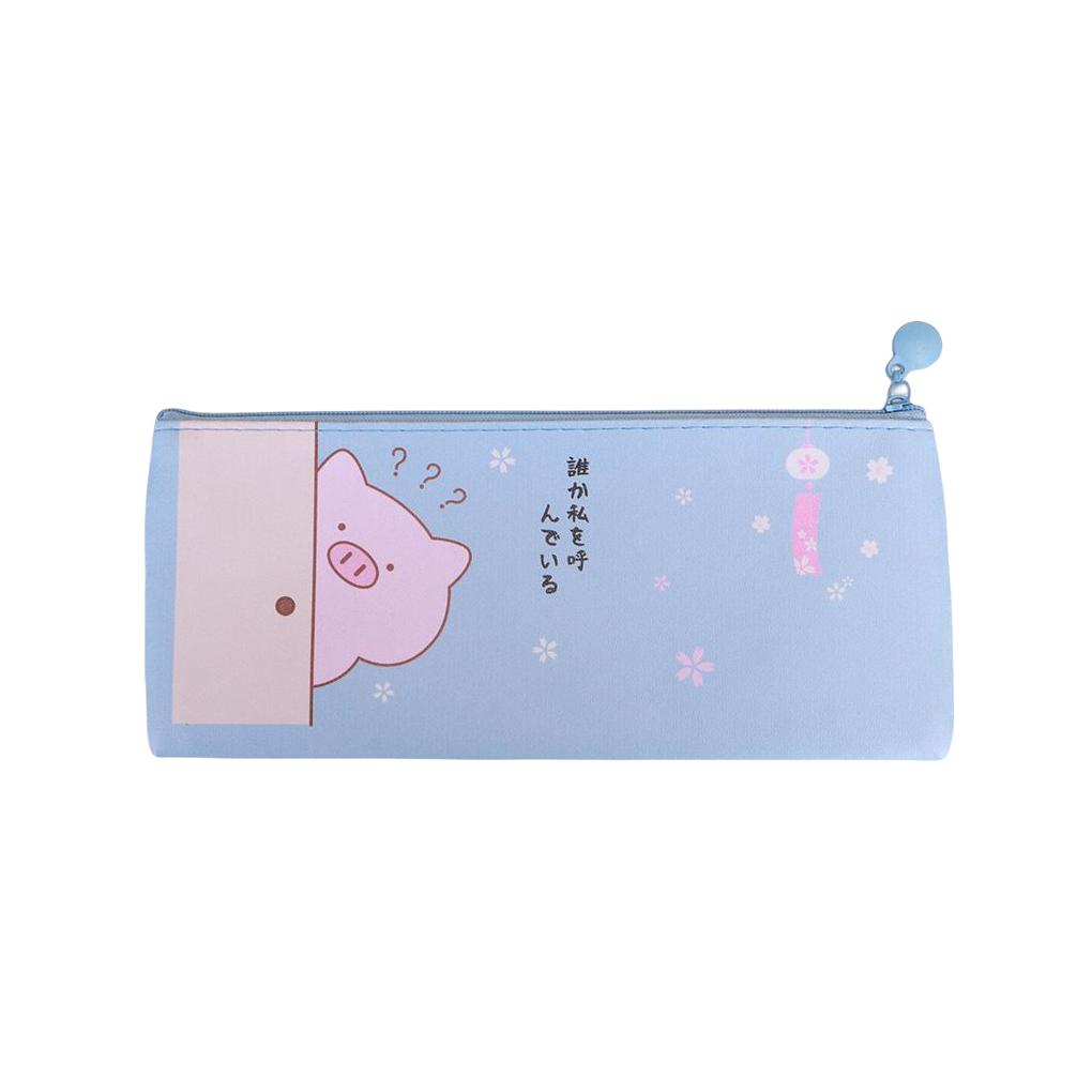 Cartoon Potloodtas Etui Pouch Houder Ritssluiting Student Opbergtassen Schrijfwaren Organizer Schoolkantoorartikelen