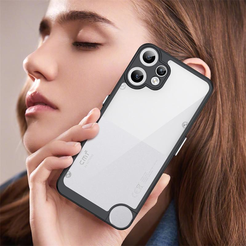 For Nothing CMF Phone 2 Pro Case Nothing CMF Phone 2 Pro Cover Funda Shockproof Clear PC + TPU Silicone Protective Phone Cover