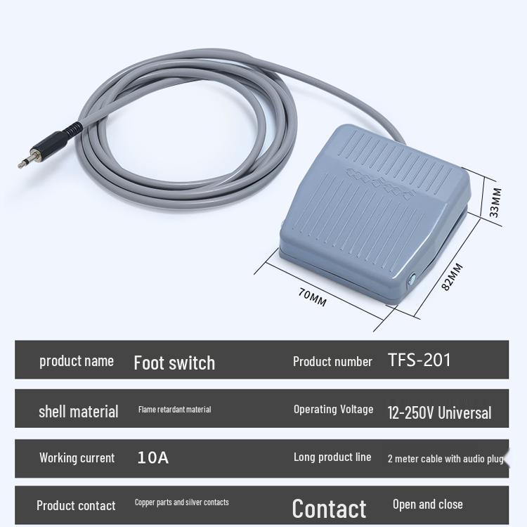 3.5MM Audio Foot Pedal Switch for Automatic Soldering Terminal Machines