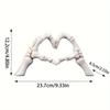 Love Gesture Resin Statues Sculptures Desktop Ornament Sculpture Figurines Simple Art Crafts Office Home Decoration Holiday Gift