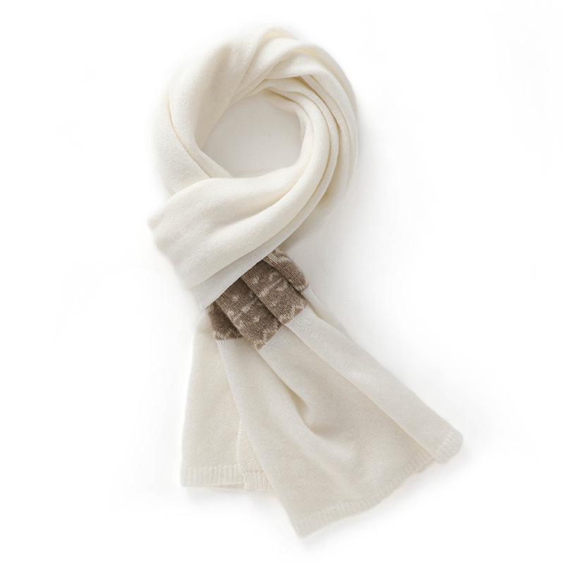 

Men s Pure Cashmere Knitted Scarf & Shawl – Warm, Versatile Jacquard Design