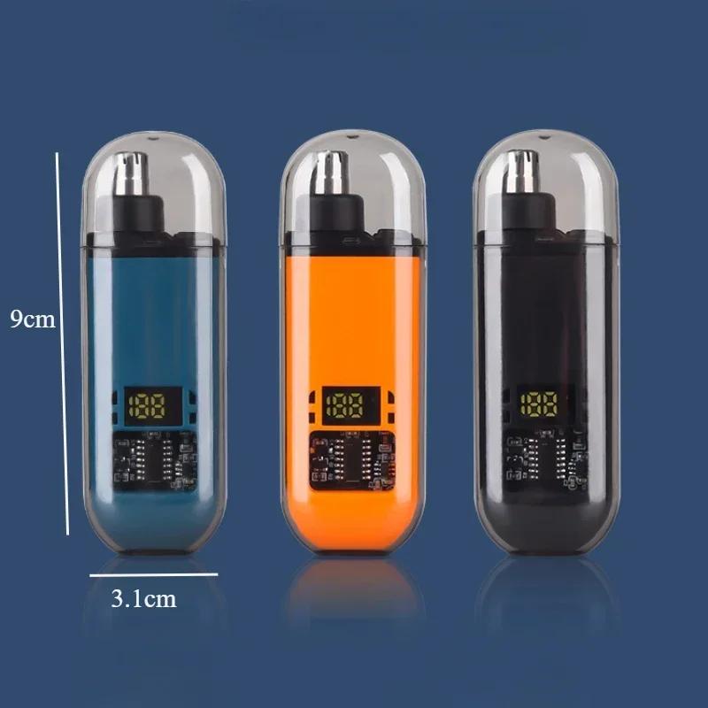 Nose Hair Trimmer USB Charging Dual-Edge Blades Electric Portable Men Mini Nose Hair Trimmer Face Care Kit Tools Home Appliances