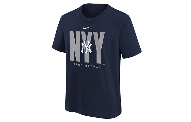 Nike x MLB T Shirt Navy Blue Kids 3Z3B7NMBY-NYY S