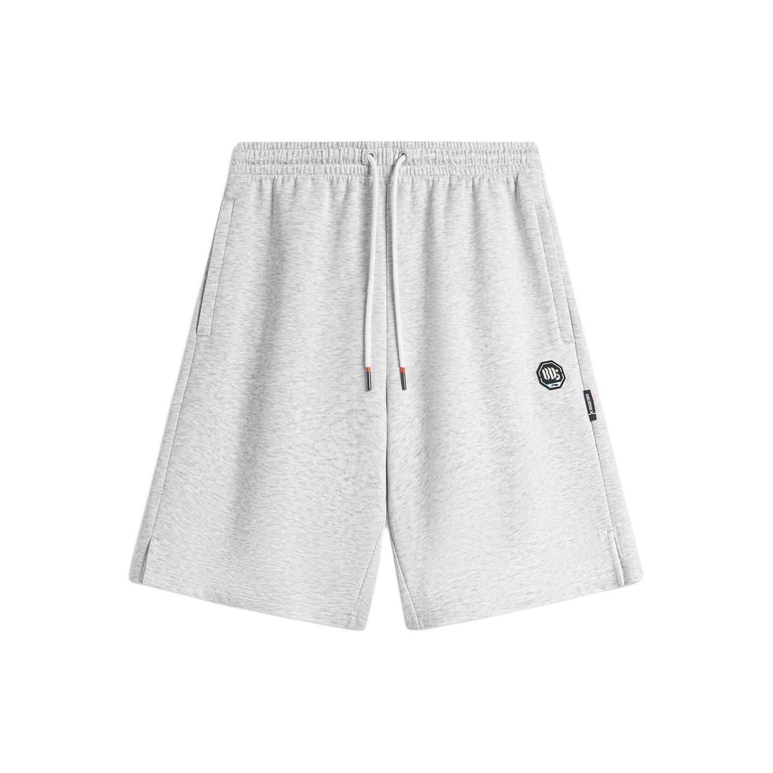 Li Ning Casual Shorts Men s Heather Gray Deep Antarctic Gray AKSU441-4 M