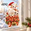 Christmas Lamb Window Art 2027 New Year Clings Cartoon Sheep Static Glass Stickers Door Festive Ornaments of Goat Decal for Holiday Home Office