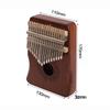 17 Keys Kalimba African Thumb Finger Piano Wood Kalimba Portable Musical Instrument