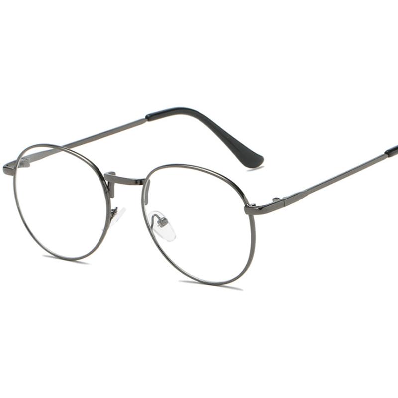 Retro Reading Glasses Men And Women Brand Designer Round Optical Eyewear Trend Metal Glasses +50 +75 +100 +150 +200 +300 To +600