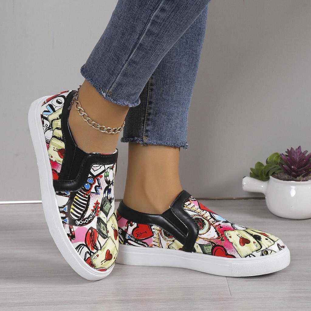 Casual single shoes women's single shoes women's color one-pedal round head flat bottom fashion lazy shoes