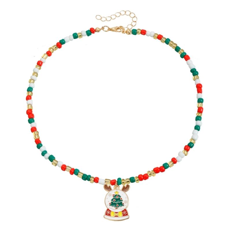 Fanciful Multicolored Sequined Mixture Necklace Comfortable Christmas Decoration For Parties School Incidents Parades