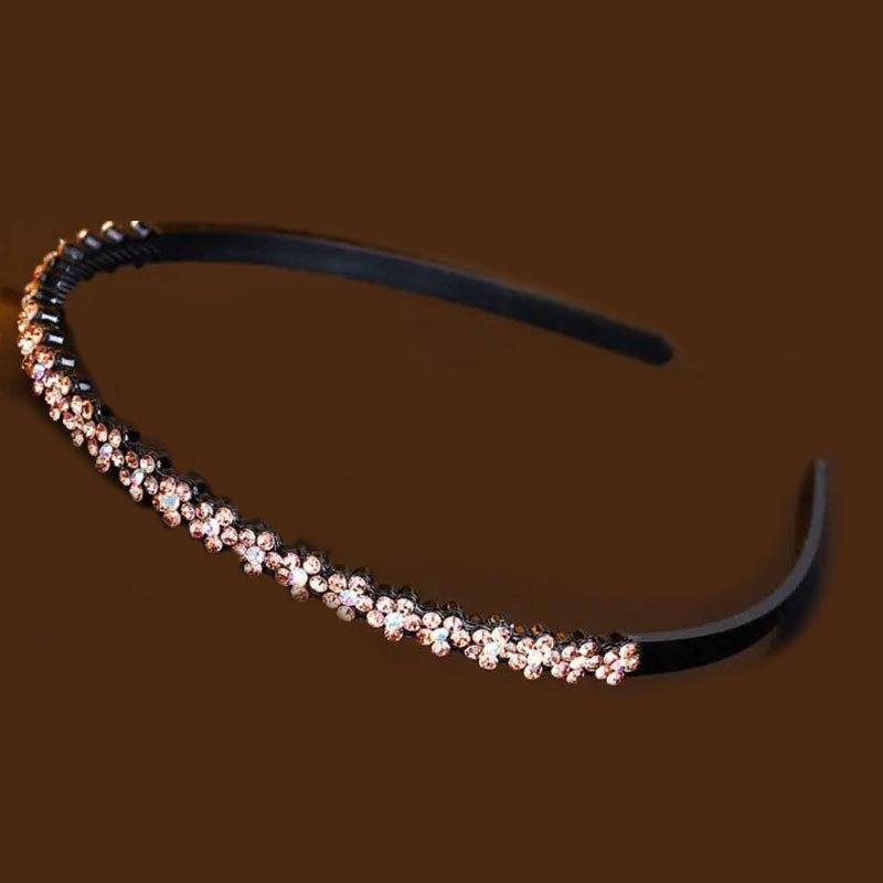 Strass Rutschfestes Stirnband mit Zähnen - Elegantes Haaraccessoire für Erwachsene