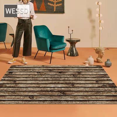 Wood Print 3D Carpet For Living Room Retro Customize Size Soft Non-slip Kitchen Carpet Children's Play Mat Front Door Mat Rug