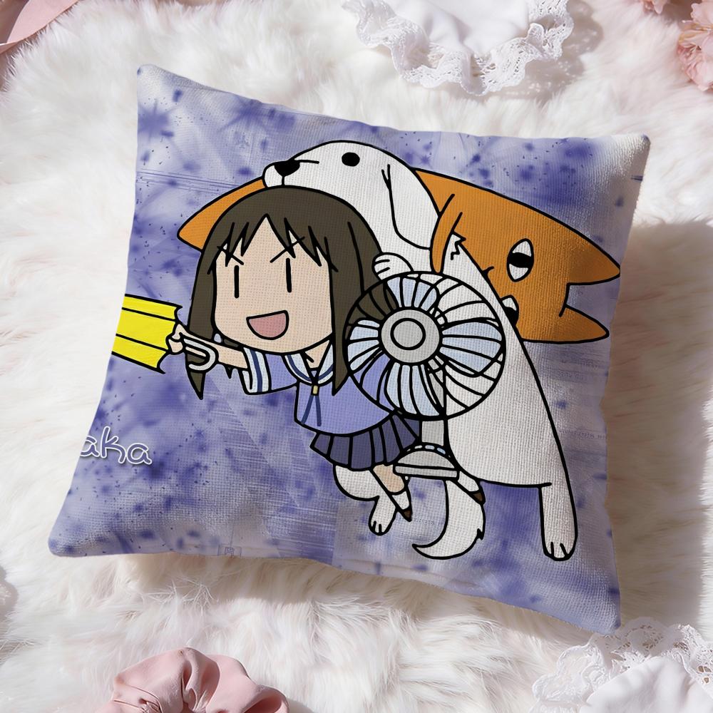 Anime A-Azumanga Daioh Cushion Cover Premium Comfort Reversible Pillow Cove -Two In One Design for Any Room & Car Interior