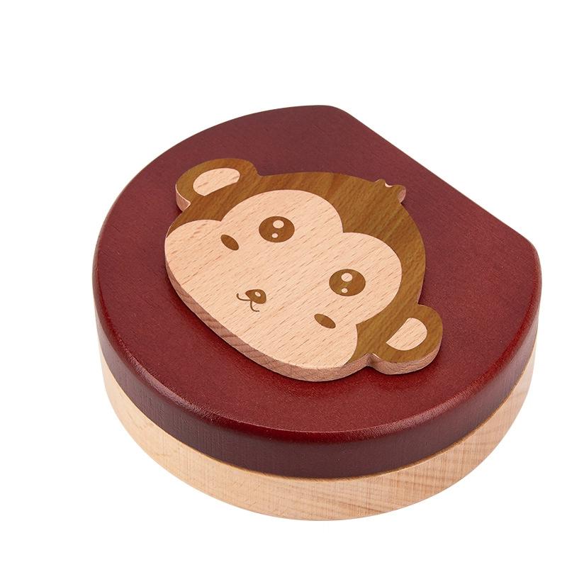 Wooden Baby Kids Tooth Storage Box Tooth Wood Box Organizer Milk Teeth Wood Storage Collecting Teeth Umbilical Cord Box