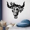 Metal Cactus Wall Sculpture Abstract Statue Black White Modern Art Decor Living Room Porch