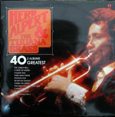 LP Record HERB ALPERT  THE TIJUANA BRASS  40 Greatest NE1005 KTel 1977 UK Jazz Used