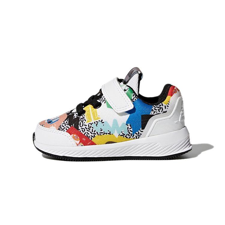 Adidas Star Wars El I Velcro Casual Low Top Walker Shoes Baby Shoes White Yellow BY3024