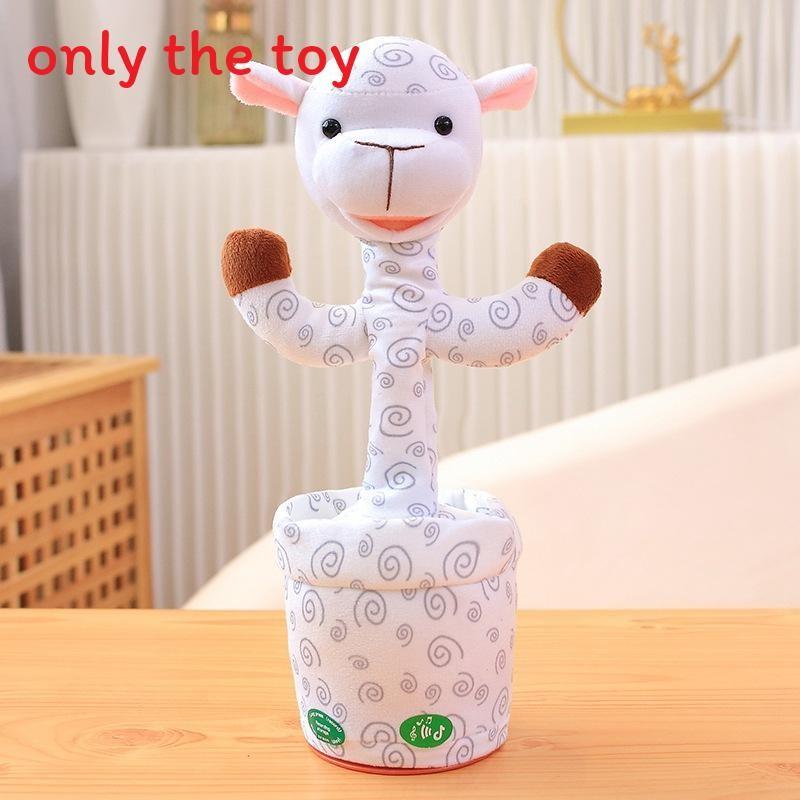 Plüschtier Rose Cow Rabbit Esel mit Tanz- und Sprachwiedergabe – Geschenk für Kinder