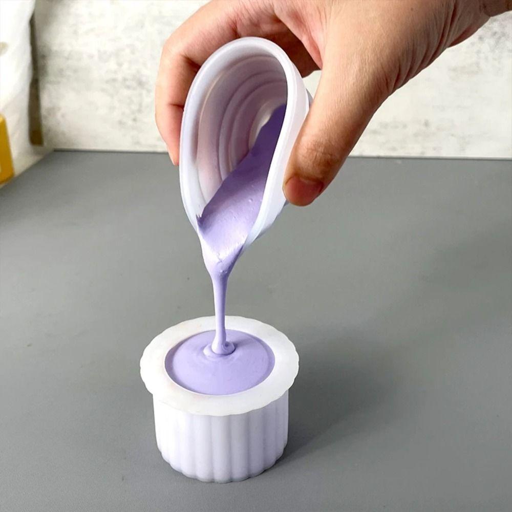 With Scale Foldable Silicone Measuring Cup Mix Cup Graduated Cup Jewelry Making