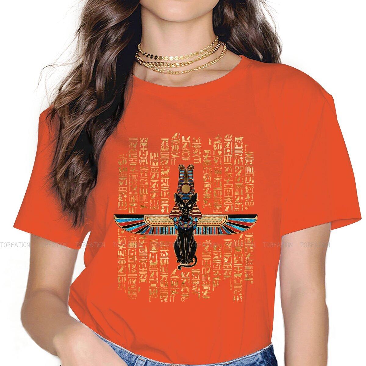

ZX Classic Women Shirts Ancient Egypt Egyptian Korean StyleTshirt Kawaii 100 Cotton Female Blusas 4XL