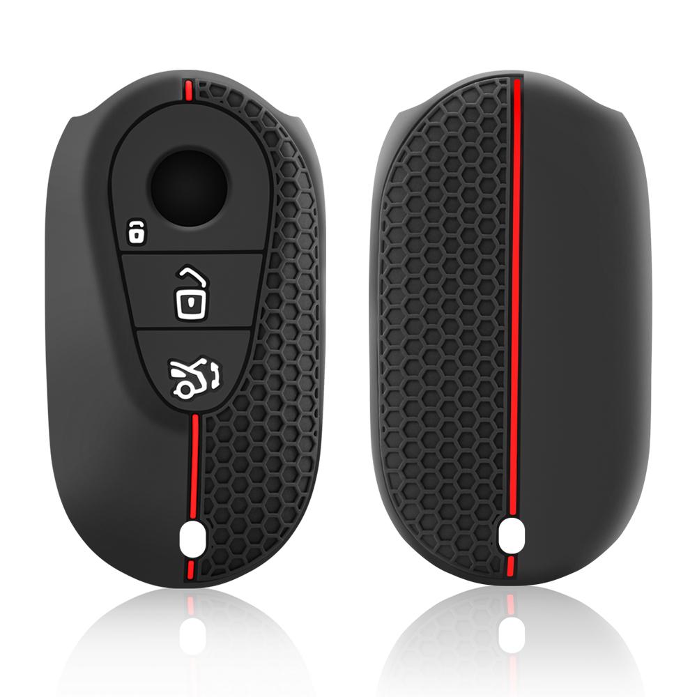 Silicone Car Remote Key Case Cover Shell For Mercedes Benz C S A Class W206 W223 S350 C260 C300 S400 S450 S480 S500 Accessories