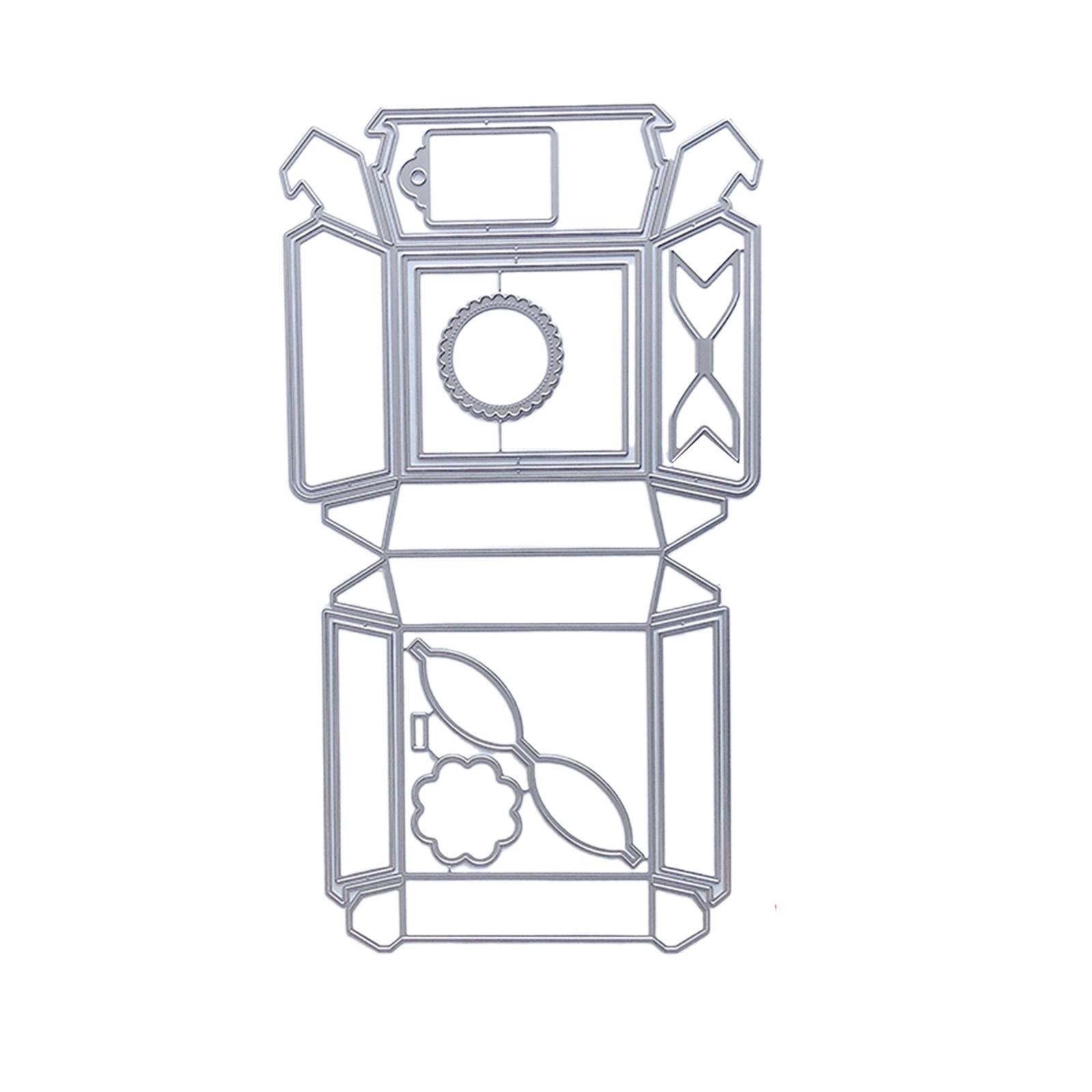 

Металлические вырубные формы Коробка для гамбургера Вырубки Шаблоны Формы Трафареты для тиснения для Альбома Скрапбукинга Бумажного декора
