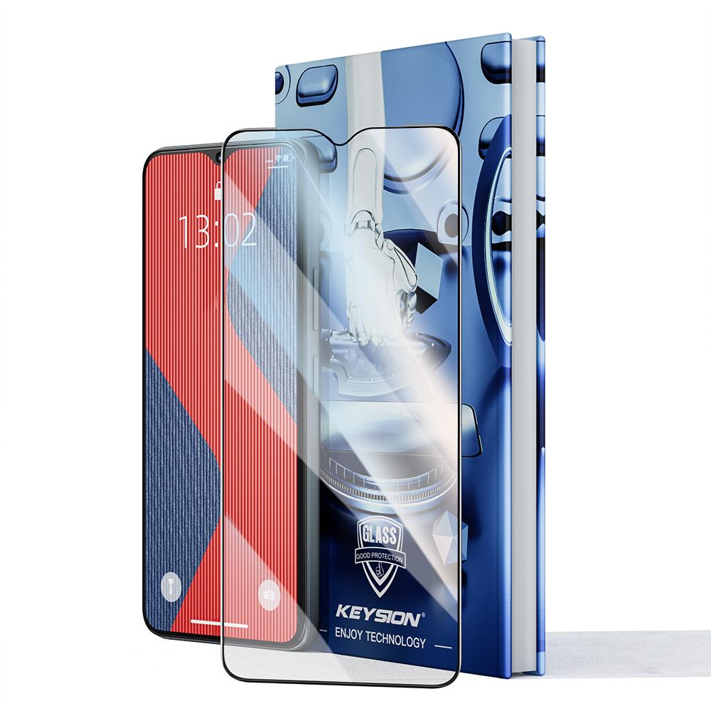 KEYSION Tempered Glass Full Cover for VIVO Y03 Y03t HD Screen Protective Glass Film for VIVO Y28s 5G Y28 Y18 Y18s Y18e Y27 Y17S