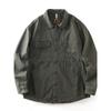 American vintage Heavy Pure Cotton Cargo Shirts Men's Autumn and Winter Long sleeve Outerwear Foreign Trade Cattle Goods Washed Casual Shirt